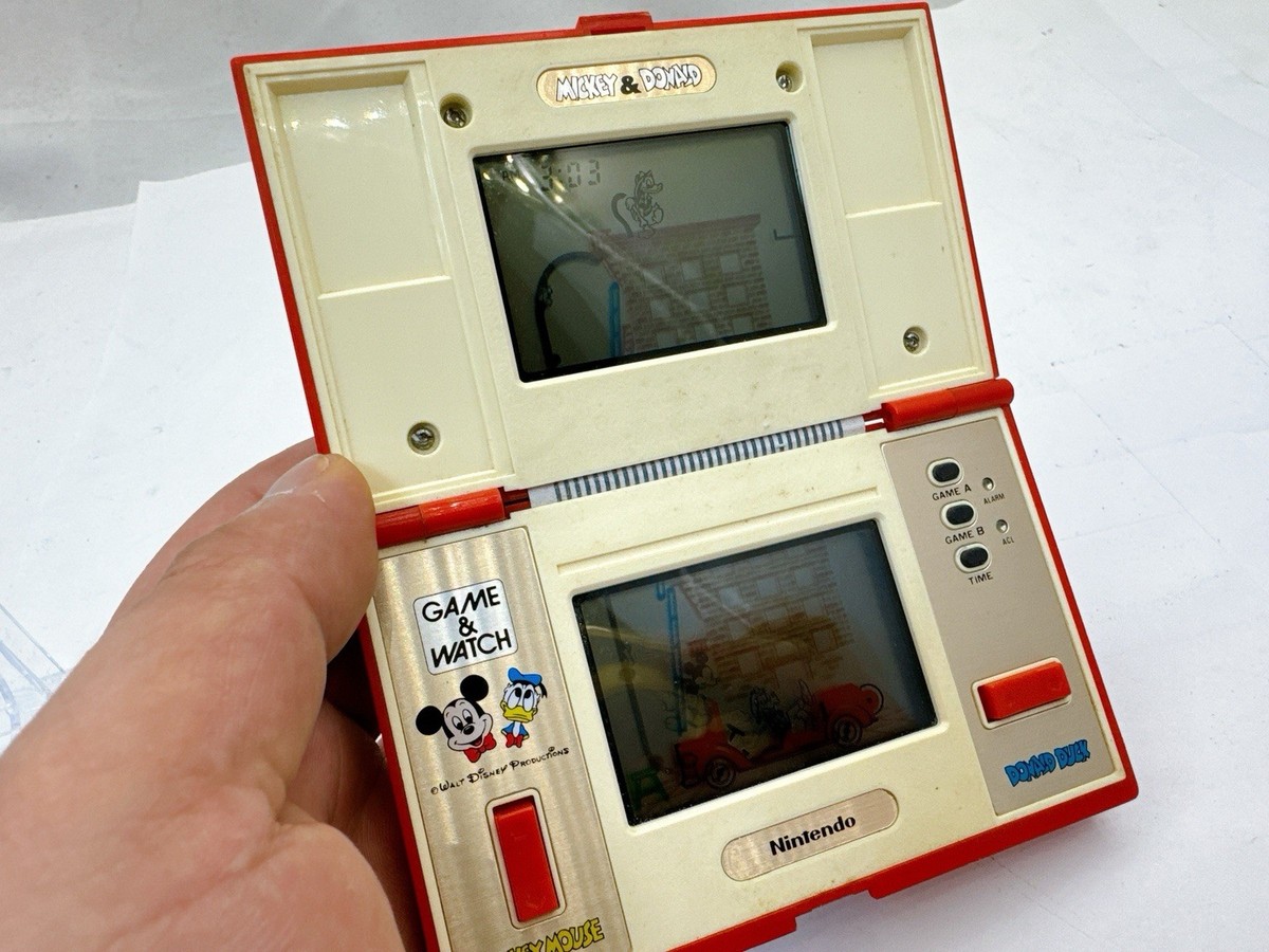 Nintendo Game & Watch Mickey & Donald Multi Screen 1982 Handheld
