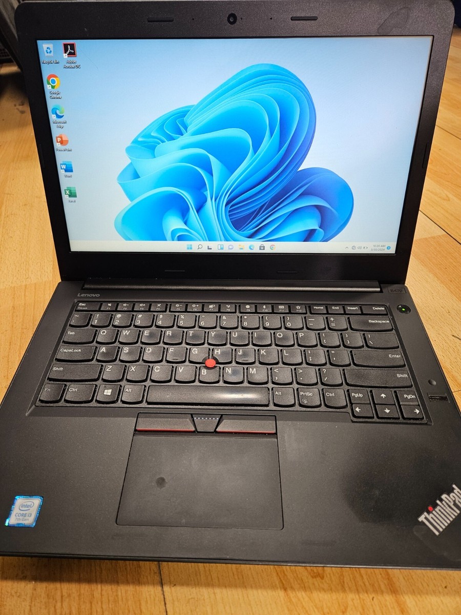Lenovo ThinkPad E470 Laptop PC Computer 14” Core i3 8GB RAM 500GB
