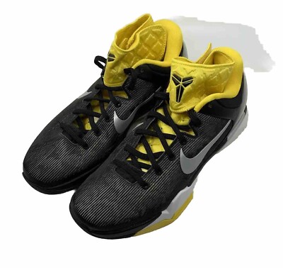 Nike NEW Mens Zoom Kobe VII 7 Supreme Black Silver Yellow US Size