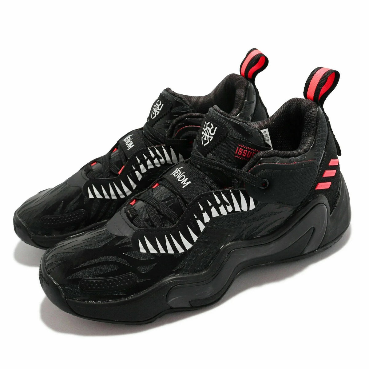 Adidas Venom Marvel D.O.N. Issue 3 J Basketball Sneakers Size 3.5