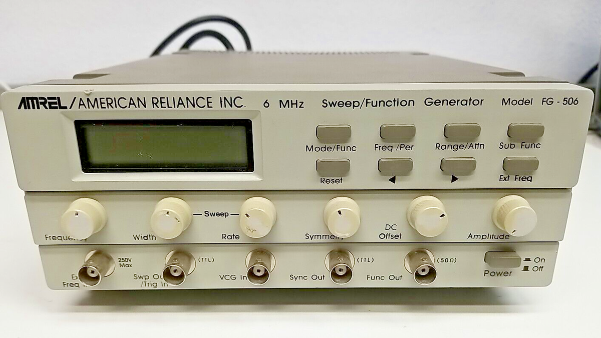 AMERICAN RELIANCE FG-506 SWEEP FUNCTION GENERATOR + Cable | eBay