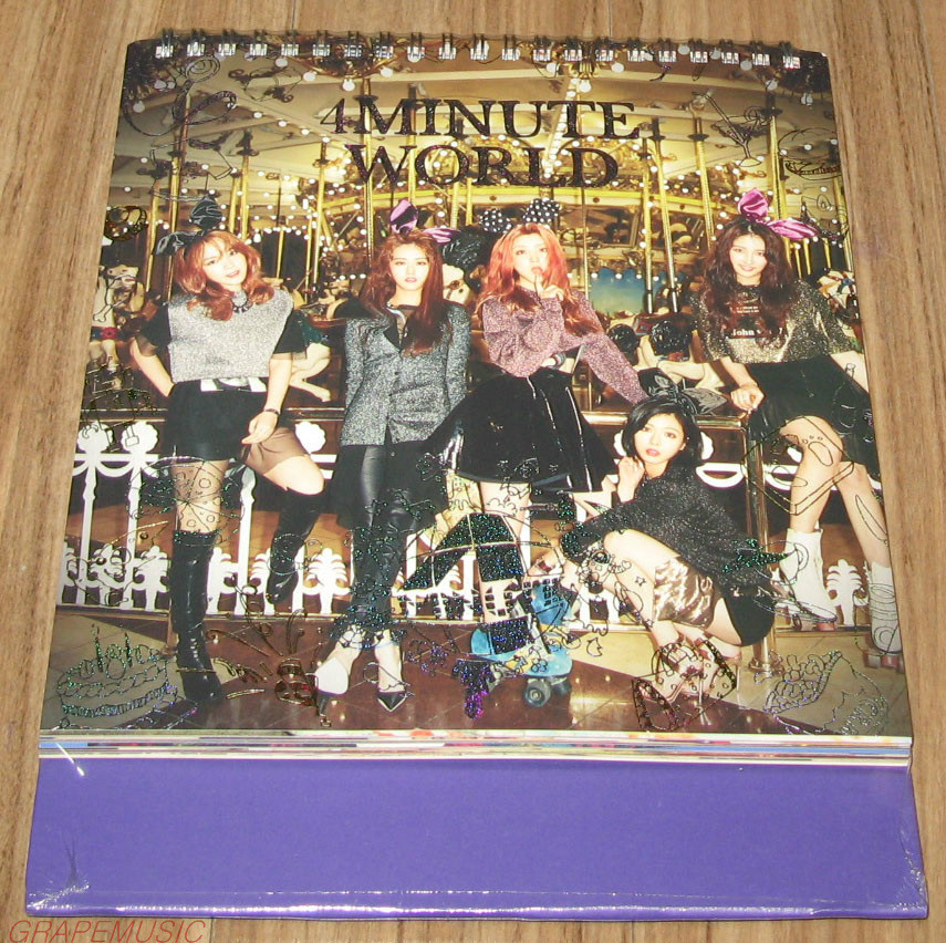 4 MINUTE 4Minute World 5TH MINI ALBUM K-POP CD & FOLDED POSTER
