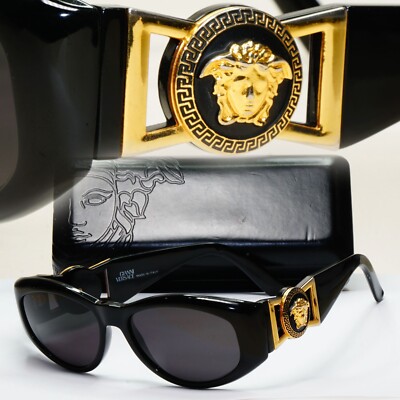 Gianni Versace Sunglasses 1996 Vintage Black MOD 424/M COL 852