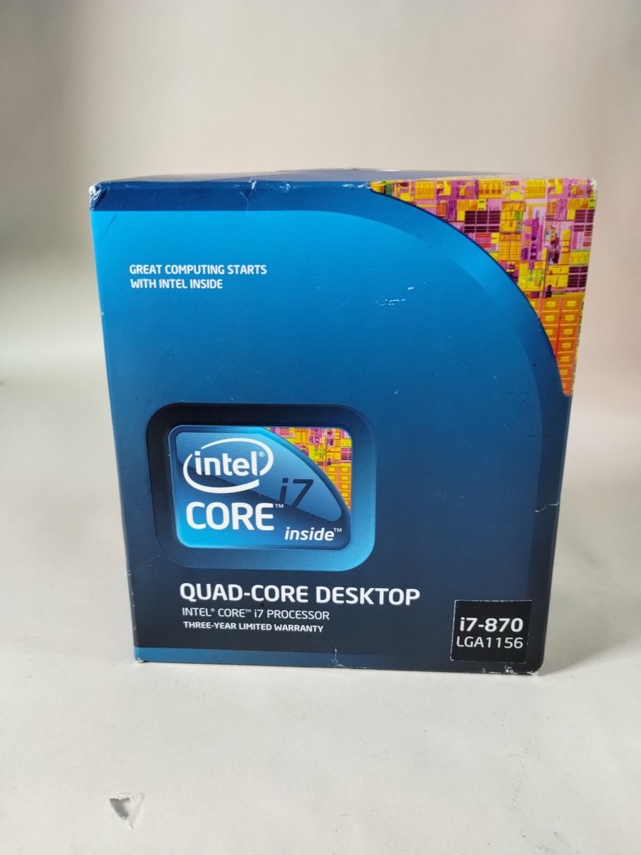 Intel Core i7-870 2.93GHz Quad-Core (BV80605001905AI) Processor