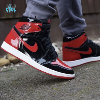 Size 5 - Jordan 1 Retro OG High Patent Bred for sale online | eBay