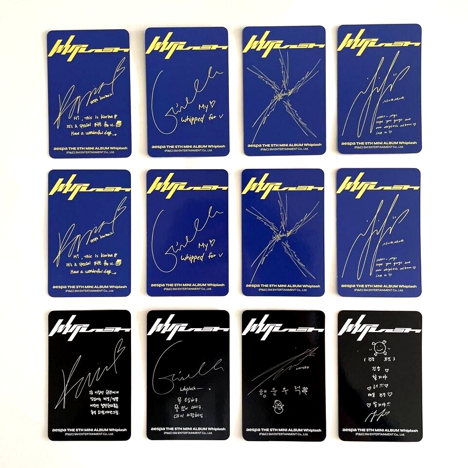 Aespa 5th Mini Album WHIPLASH Official Photocard Barnes & Noble