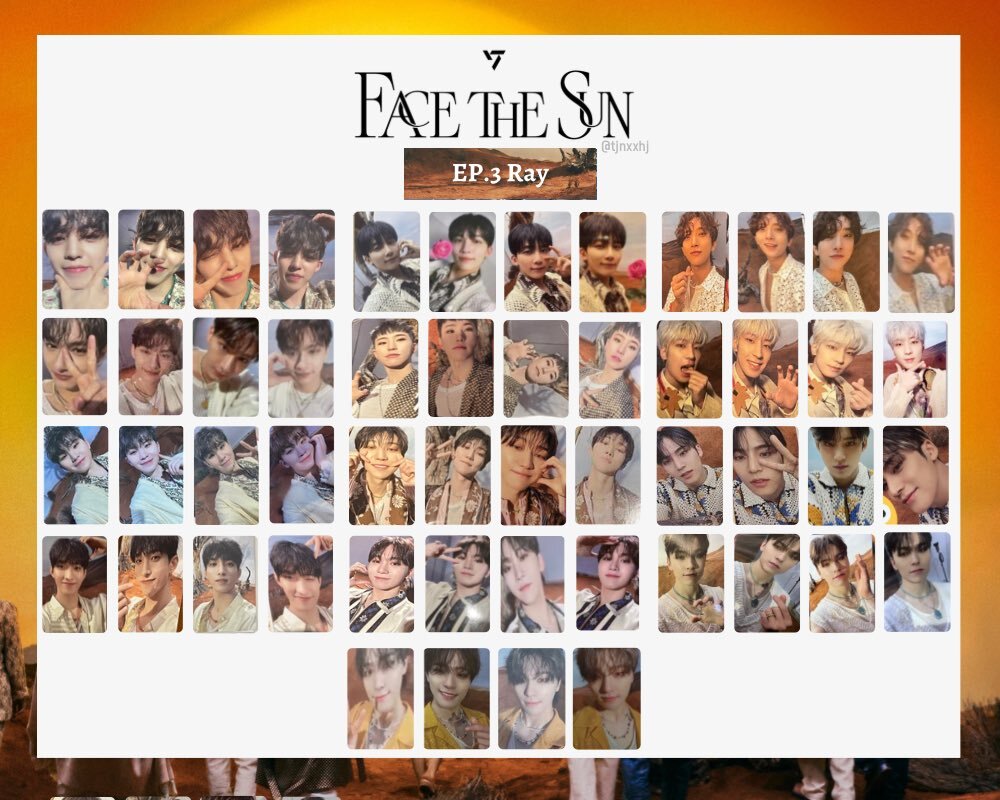 SEVENTEEN HOSHI Face the Sun Official Photo card control shadow