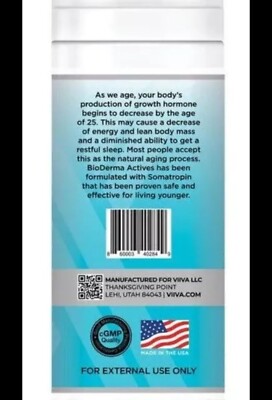 VIIVA BioDerma Actives homeopathic cream 3.4 oz - NEW - Made In