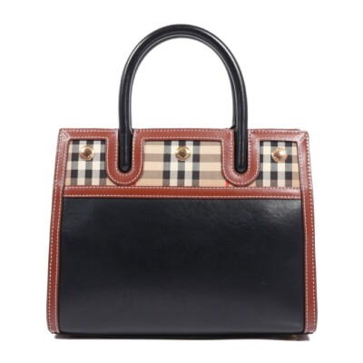 BURBERRY Mini handbag shoulder bag 2WAY 8025266 Black Brown Nova