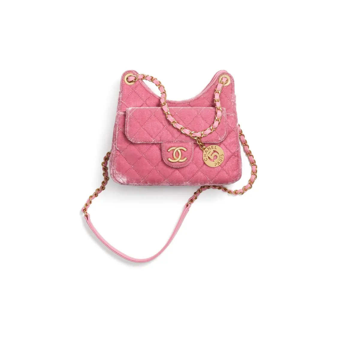 CHANEL Stray Bag Single Shoulder Crossbody Bag Small Women's 7.4x2