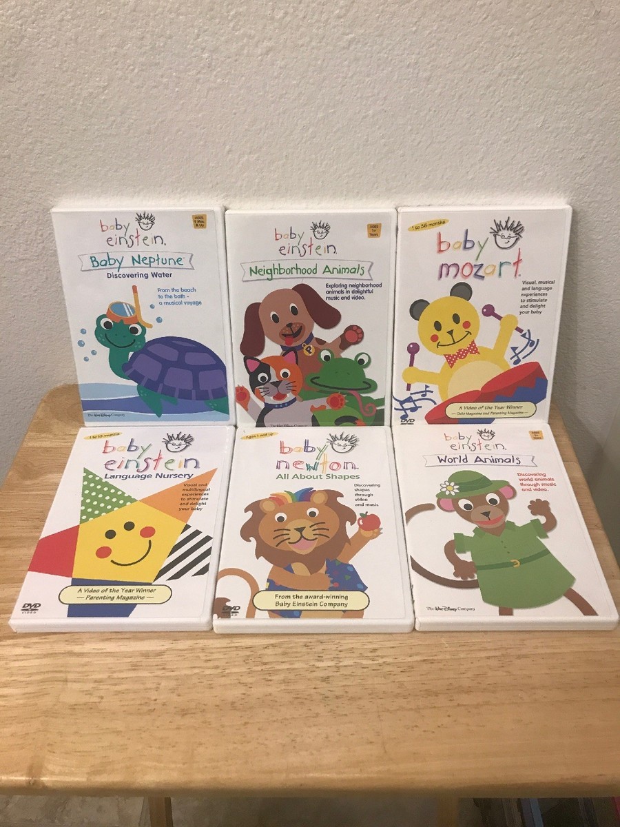 Lot of 6 Disney DVD Baby Einstein Neighborhood Animals and World