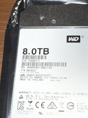 Western Digital WD80EMAZ 8TB 5400RPM SATA 3.5