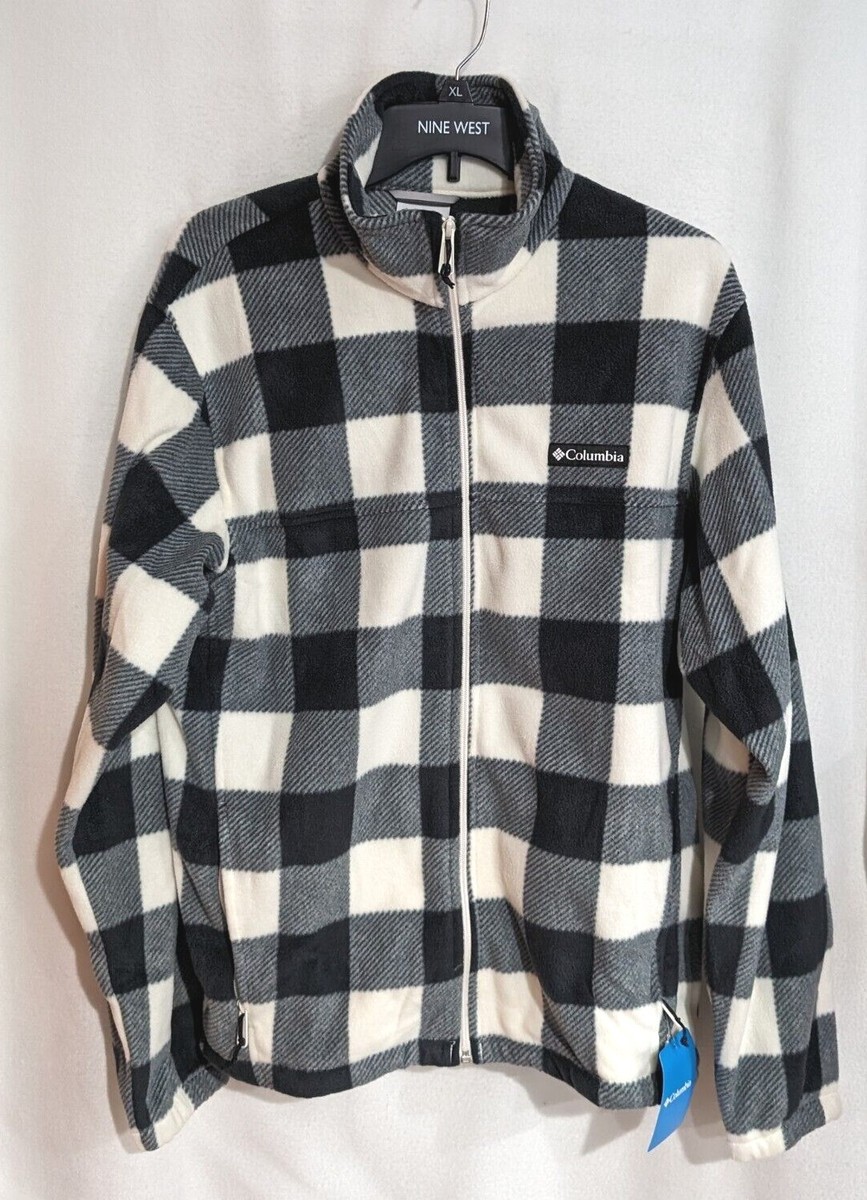 Columbia Men's Chalk Check Steens Mountain Full-Zip Fleece Jacket