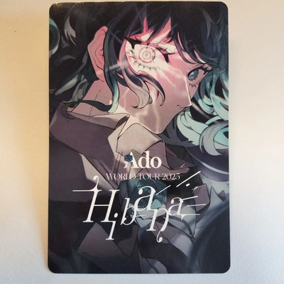 Ado WORLD TOUR 2025 Hibana VIP Bonus Brooch & original card Set