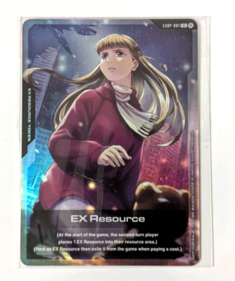 Gundam Card Game EXRP-001 EX Resource Foil English Promo - Relena