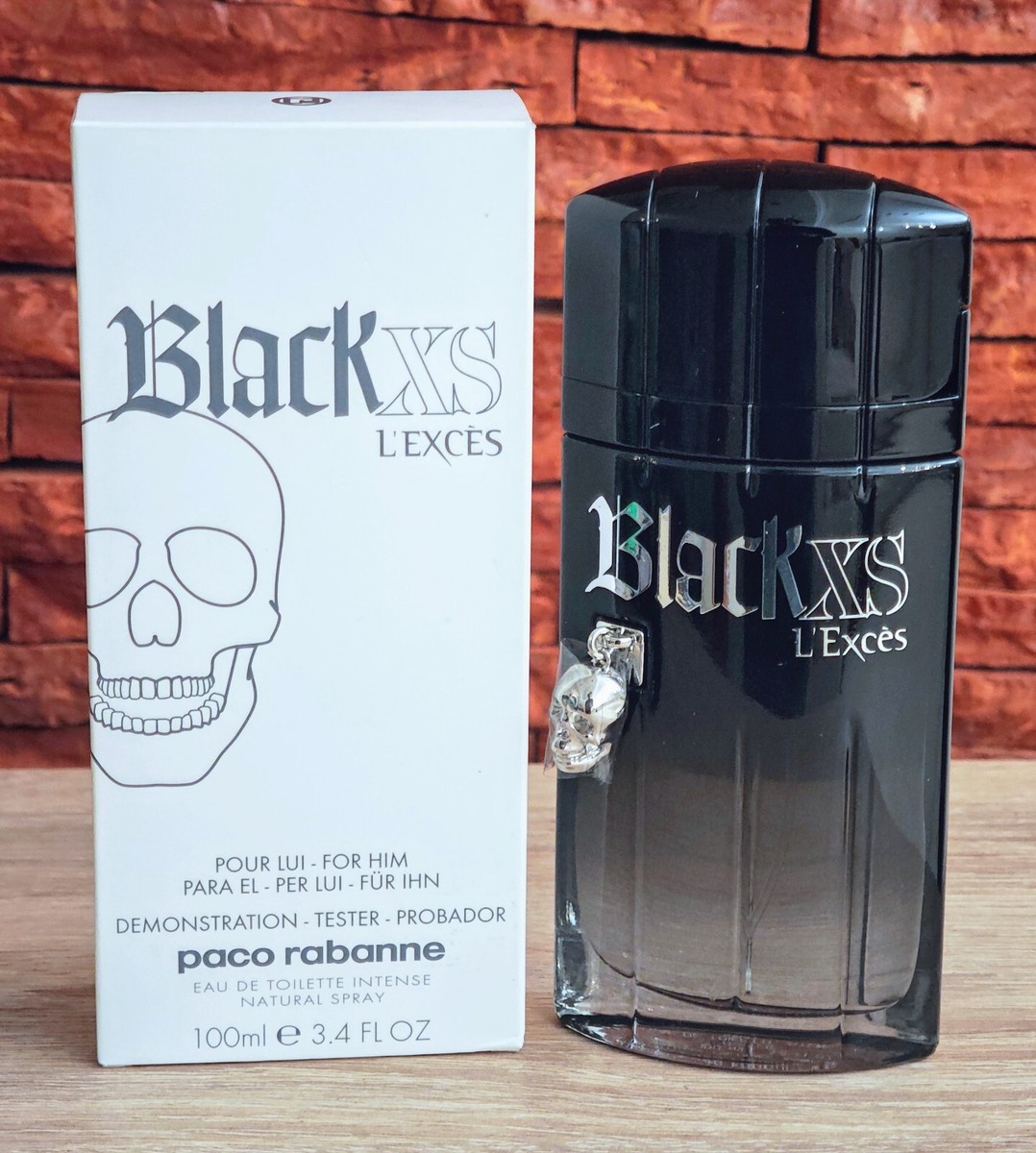 Paco Rabanne Black XS L'Exces 100ml 3.4 fl oz EDT Intense NIB (T