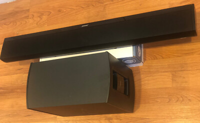 Bose CineMate 1SR Speaker System Black Soundbar w/Wireless Sub 1
