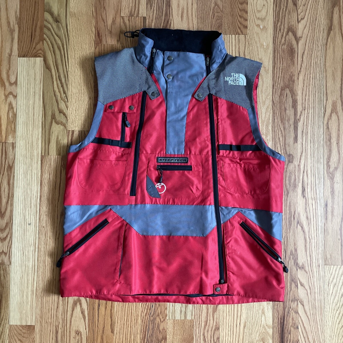 Vintage The North face Steep Tech Vest Red XXL | eBay