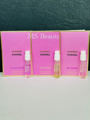 CHANEL CHANCE Perfume Collection Sample Vials Spray 1.5ml (3pcs