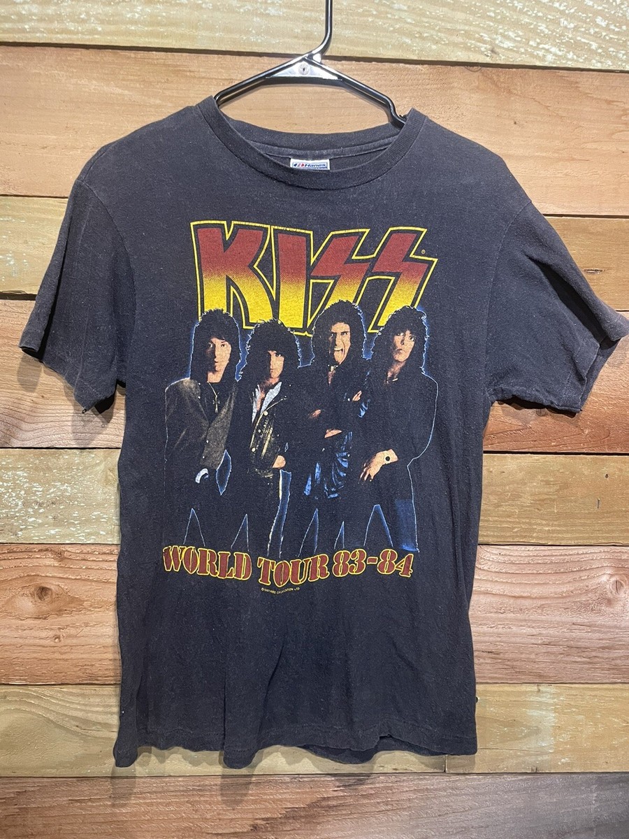 ORIGINAL Vintage KISS World Tour Tshirt From 1983-84/ Single