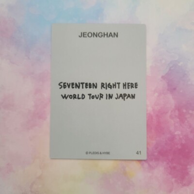 SEVENTEEN RIGHT HERE JAPAN Photo card TOUR Official Merchandise MD