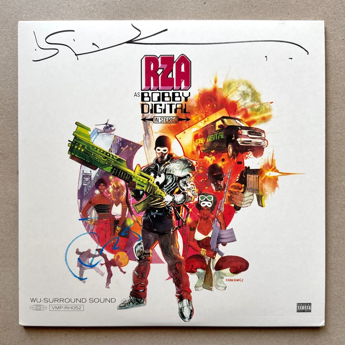 RZA As Bobby Digital In Stereo VMP Signed Color Vinyl Record LP