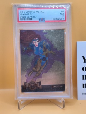 PSA 7 - 1995 Marvel Metal - Jean Grey Gold Blaster - Limited 8 Of