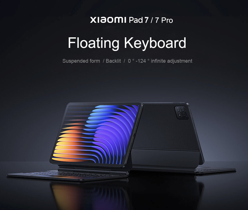 Original Xiaomi Pad 7 / 7 Pro Focus Keyboard 0-124 ° adjustable