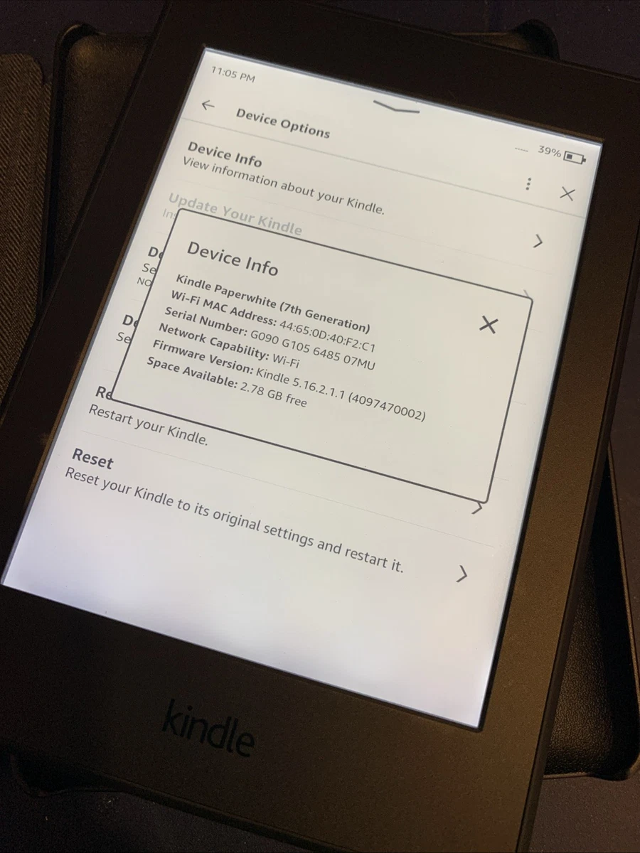 Amazon Kindle Paperwhite 7th Generation White eBook Readers for
