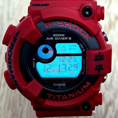 G-SHOCK DW-8200F-4JR FROGMAN Red frog Casio Watch | eBay