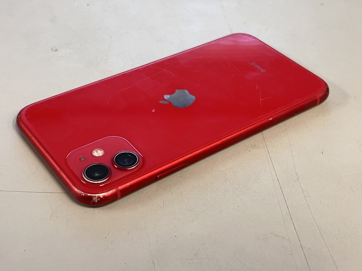 iPhone 11 64GB Red (Cricket) BAD LCD - Clean IMEI/ESN - For Parts