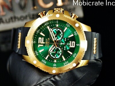 Invicta Mens 50mm I-Force Parakeet Green Dial Japan Chronograph
