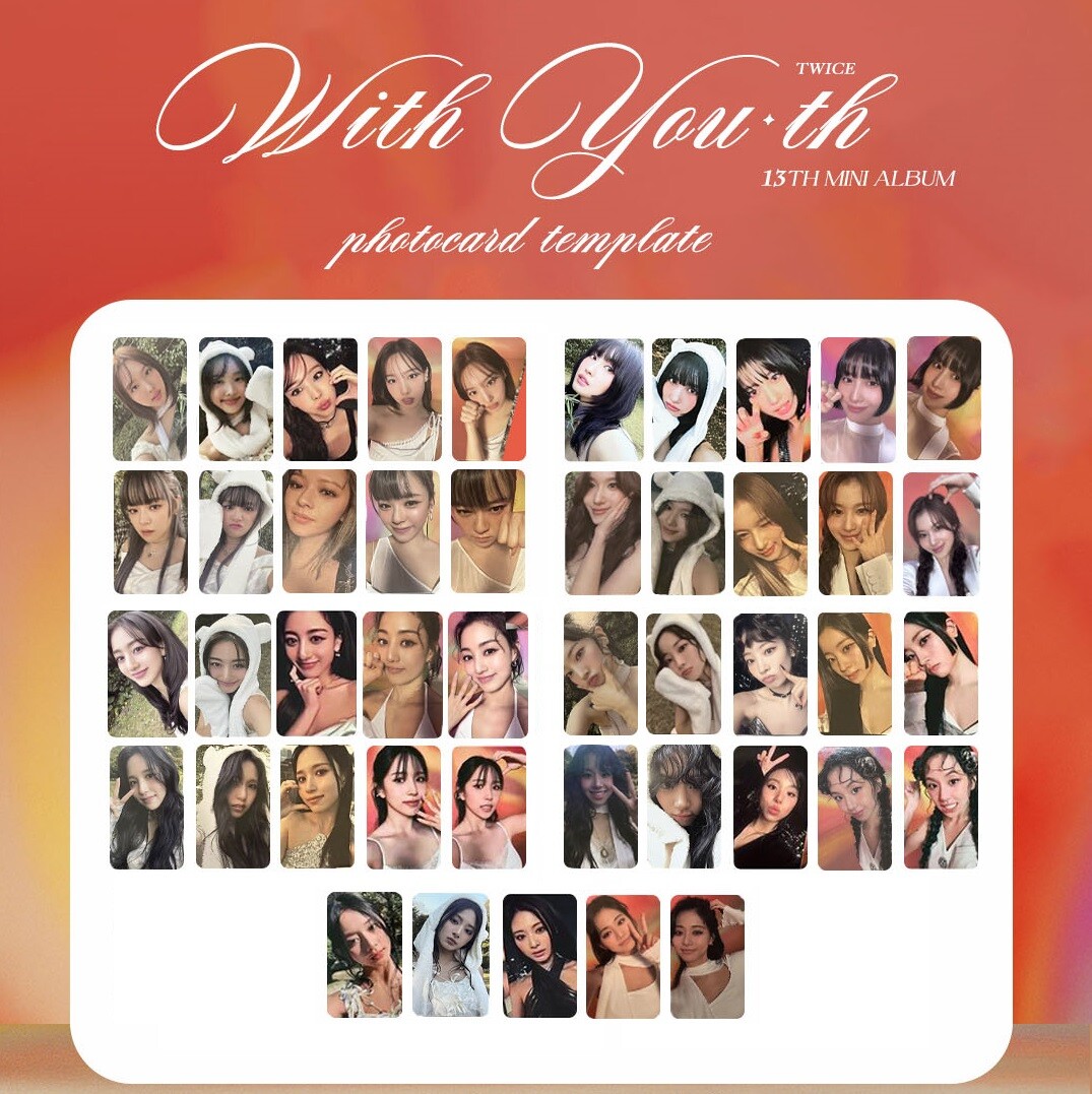 TWICE WITH YOU-TH / YOUTH 13TH MINI ALBUM OFFICIAL PHOTOCARDS | eBay