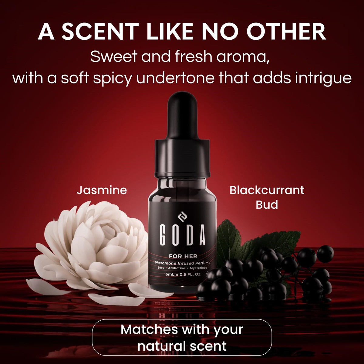 GODA For Her Pheromone Perfume For Women,Long-Lasting with Rose