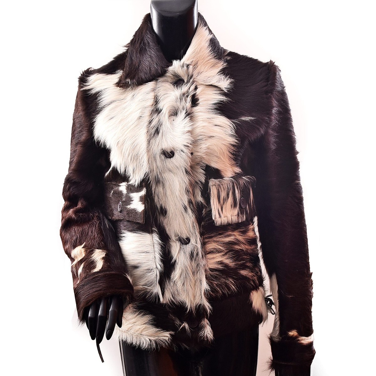 Cowhide Hairon Womens Jacket Pony Skin Leather Jacket Real Cow