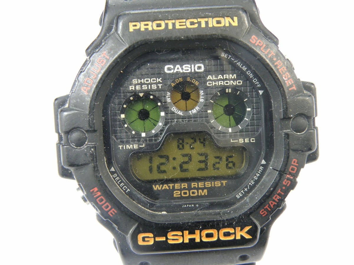 Gent's Vintage 1990s Casio G-shock DW5900 Bad Boys Three Eye