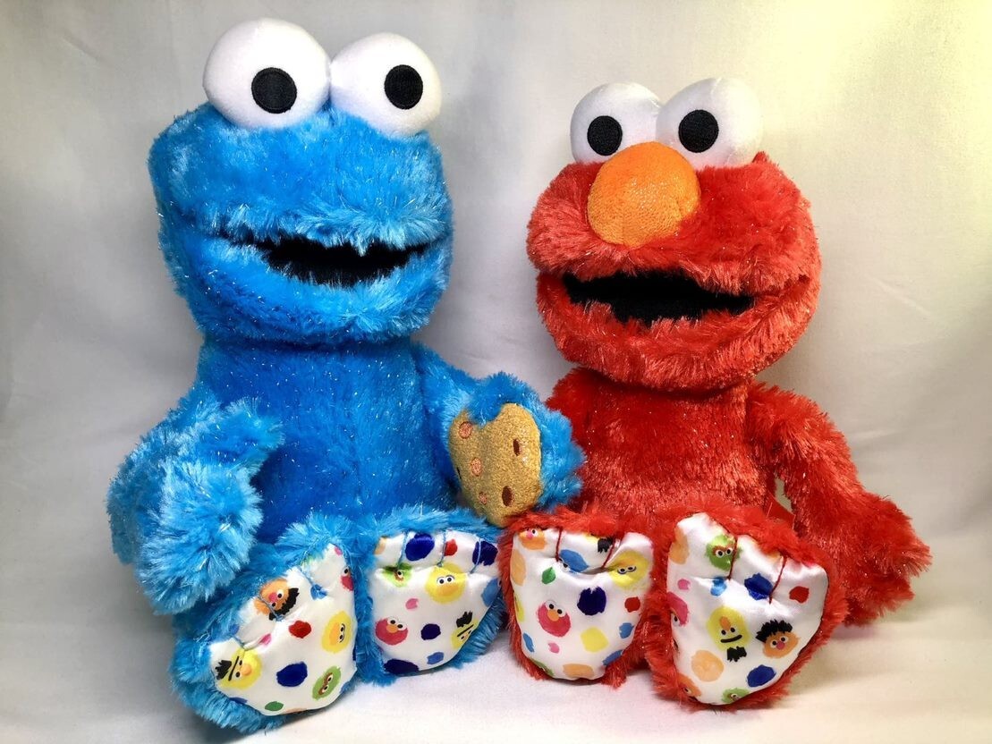 Isaac Mizrahi Loves Sesame Street Elmo and Cookie Monster Plush