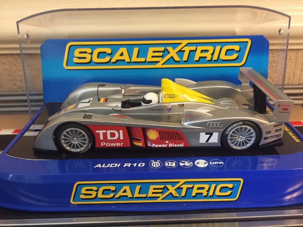 Scalextric Audi R10 TDI Power NO7 C2905 Rare Car in Mint Condition