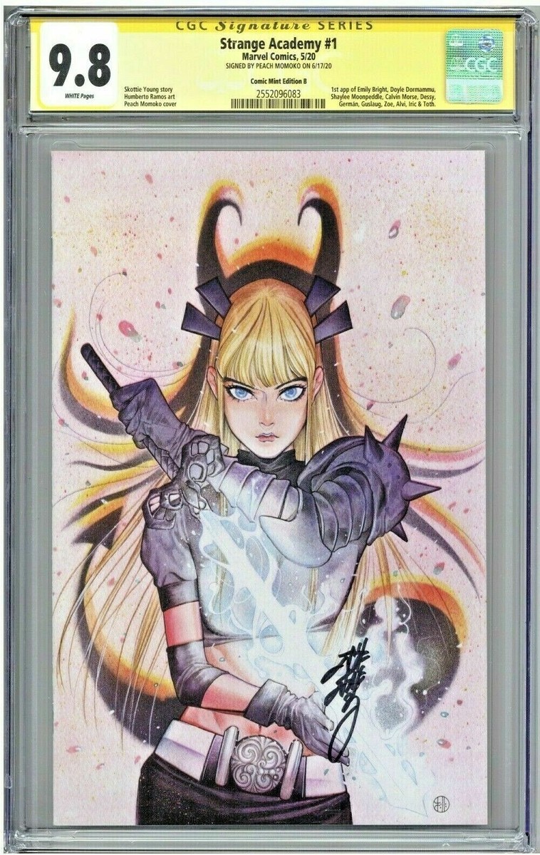 🗝️Strange Academy #1 NM Virgin B CGC 9.8 Peach Momoko Signed 3X