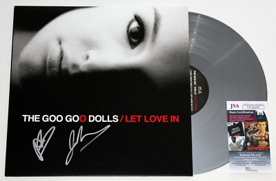 GOO GOO DOLLS SIGNED LET LOVE IN LP SILVER VINYL RECORD ALBUM LTD