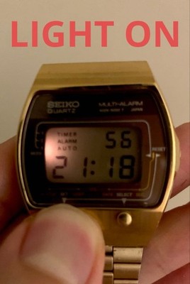 Seiko Digital Quartz Wristwatch A029-5000 Rare Vintage Model