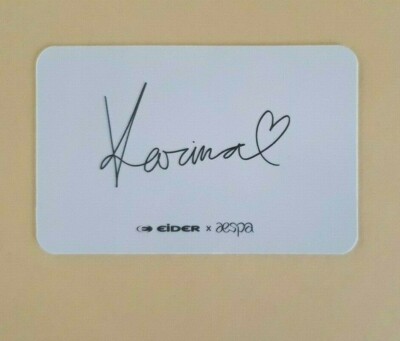 Aespa (에스파) x EIDER OFFICIAL Photocard FULL SET - Limited | eBay