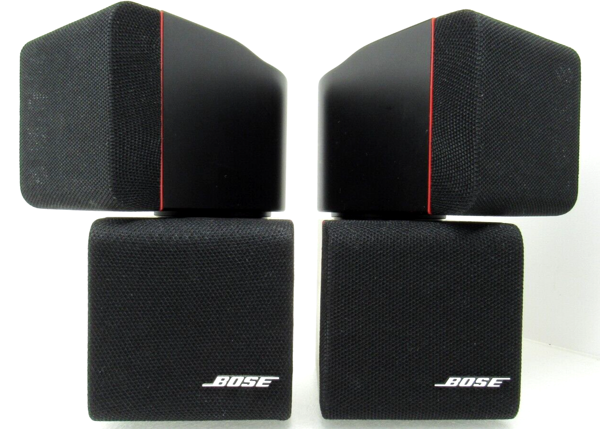 Bose Double Dual Cube Speaker Pair Arrays Direct Reflecting