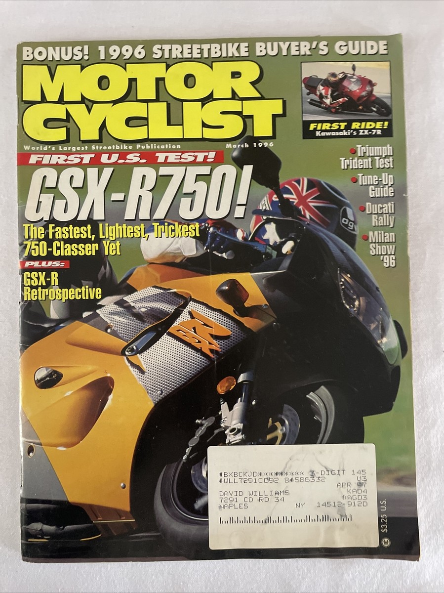 1996 June Motor Cyclist Magazine, Super Bikes! (CP244) | eBay