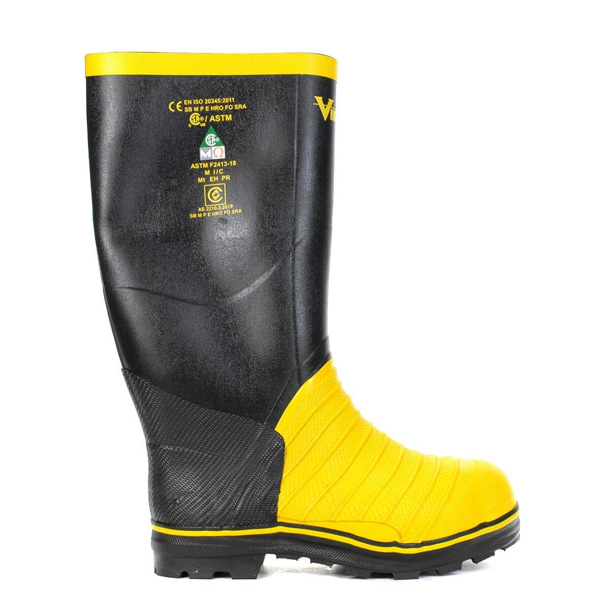 Viking Men's Miner 49er Yellow/Black CSA Steel Toe Tall Boots | eBay