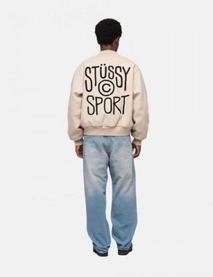 23FW stussy Sport Melton Varsity Jacket | eBay