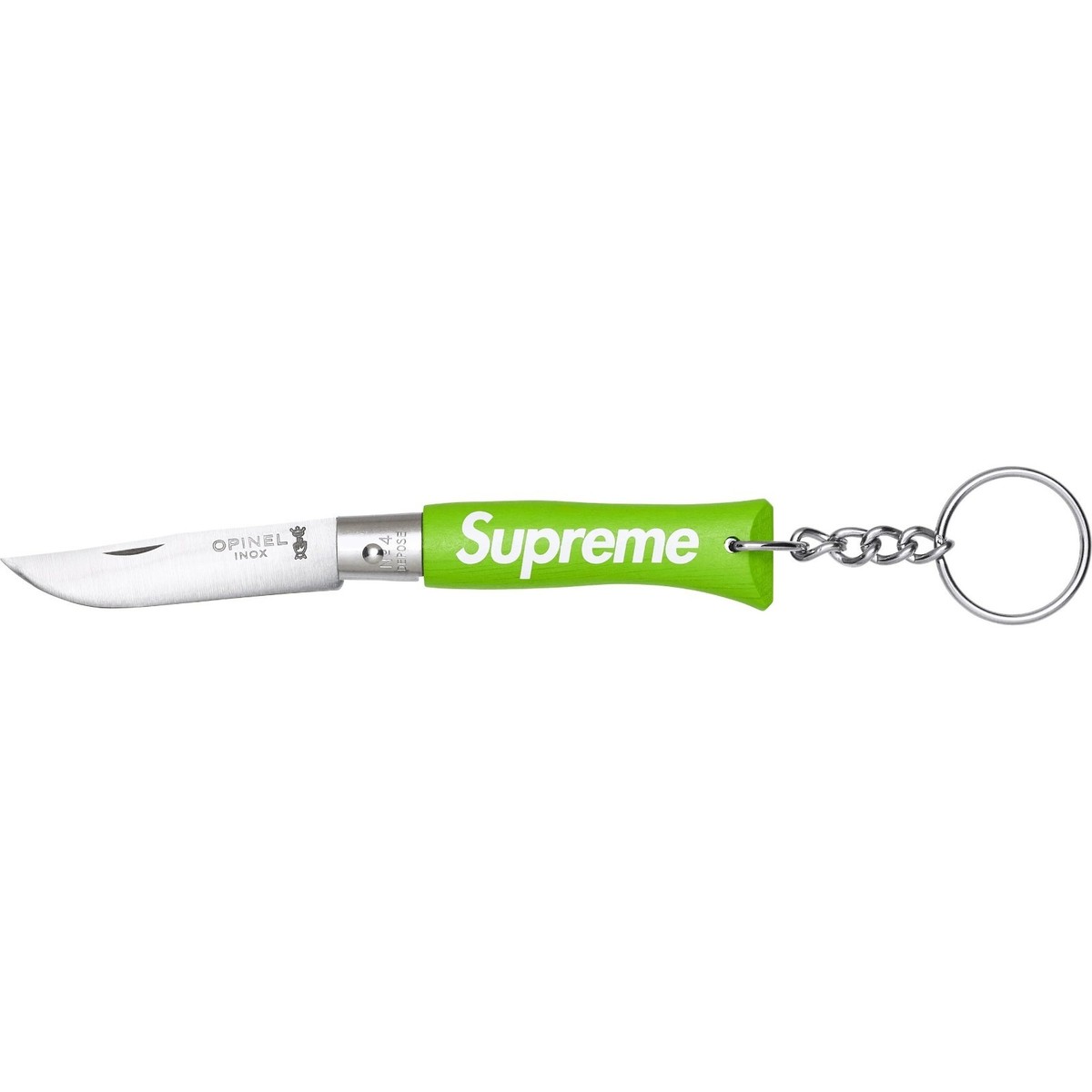 Supreme x Opinel No. 4 Knife Keychain Black Red Green 3colors FW25