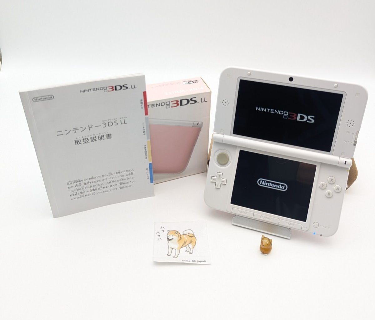 Nintendo 3DS XL LL Pink White SPR-001 Console Japanese ver. w/box
