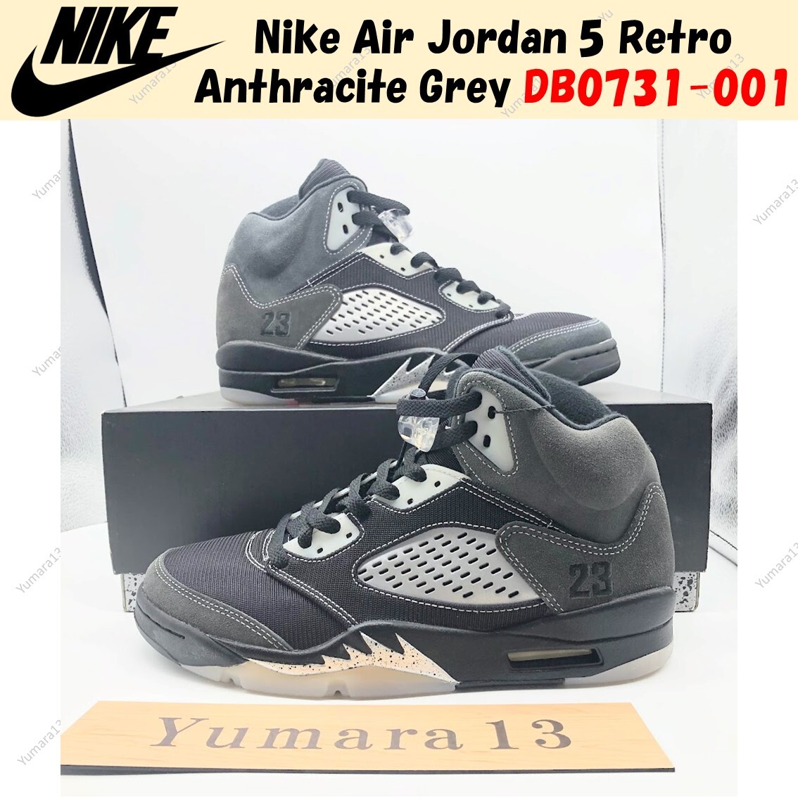 Nike Air Jordan 5 Retro Anthracite Wolf Grey Black DB0731-001