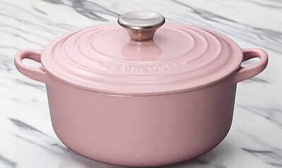 NEW Le Creuset Cocotte Ronde 18cm Chiffon pink enameled cast iron